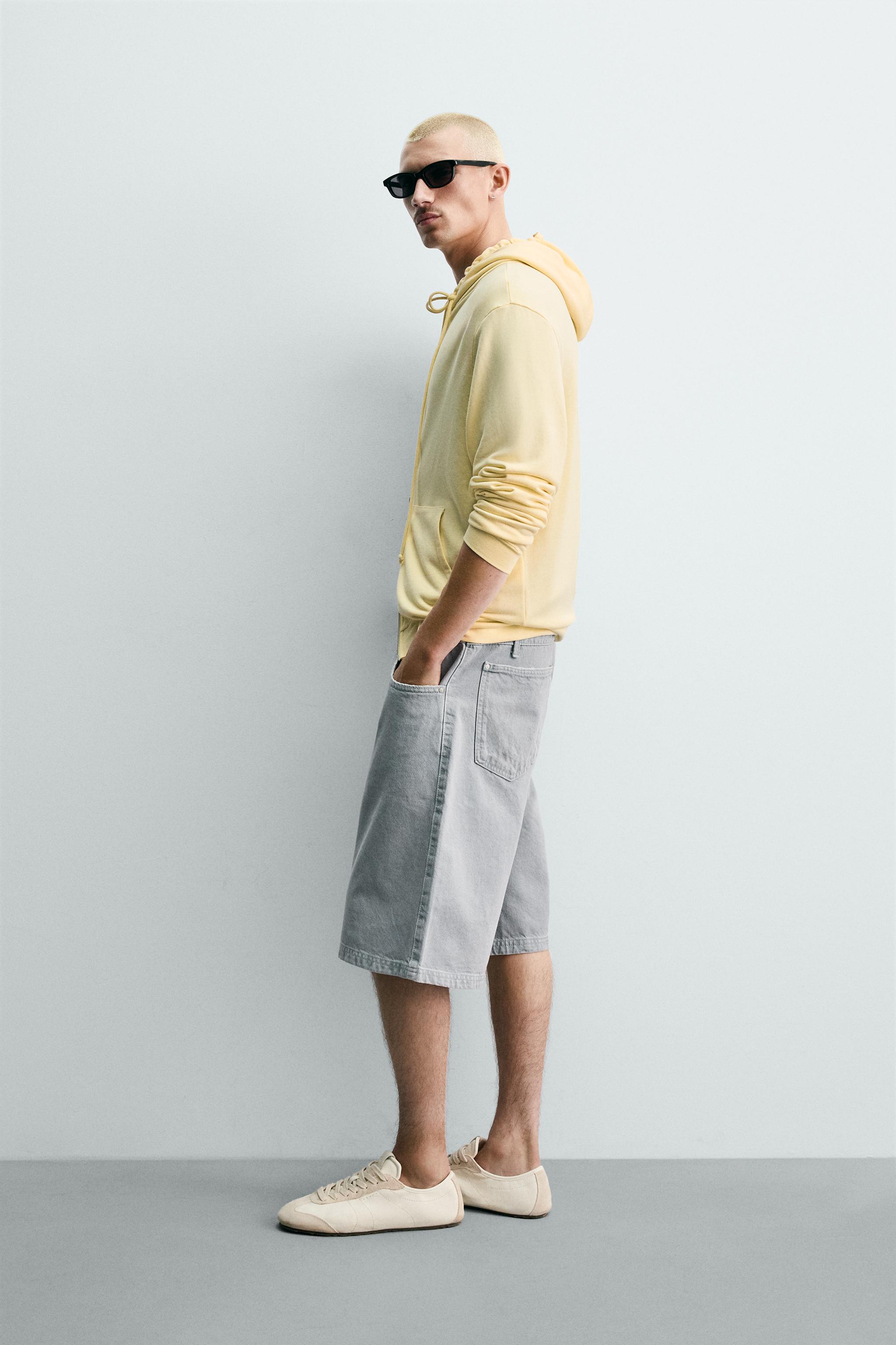 OVERLAY WAIST DENIM SHORTS
